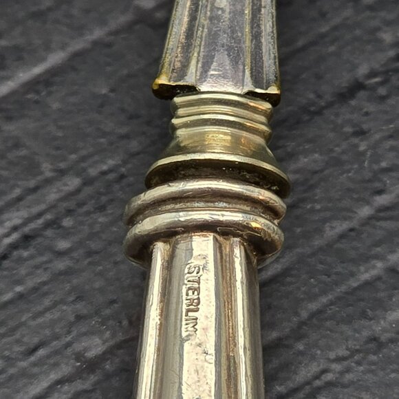 Vintage Sterling Silver Plated Spoon With Sterling Silver Handle HS271 - Picture 3 of 9